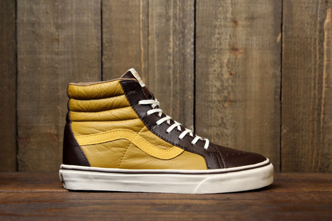 vans-leather-sk8-hi-yellow-brown-1