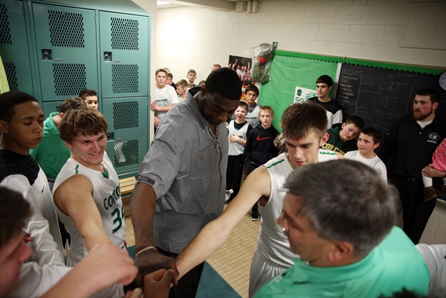 Shawn Kemp at Concord High School for Reebok