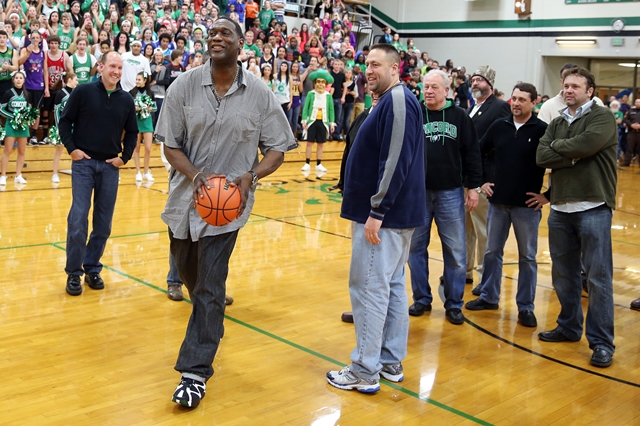 Shawn Kemp at Concord High School for Reebok