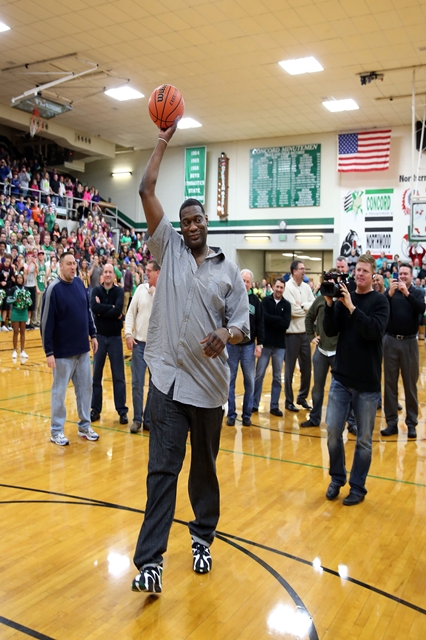 Shawn Kemp at Concord High School for Reebok