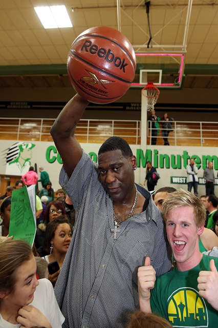 Shawn Kemp at Concord High School for Reebok