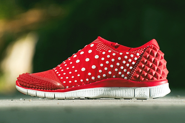 Nike free red and cheap white