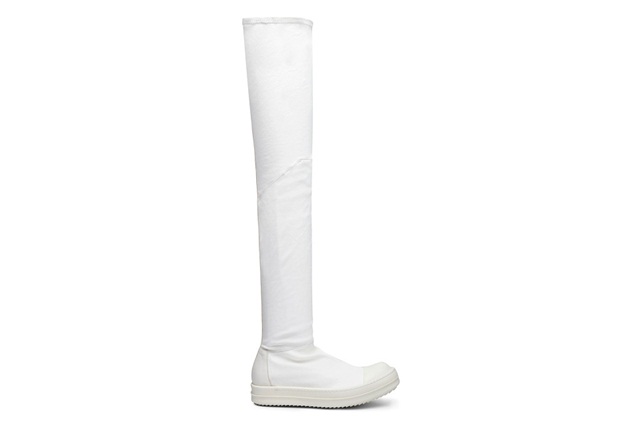 rick owens thigh high sneakers